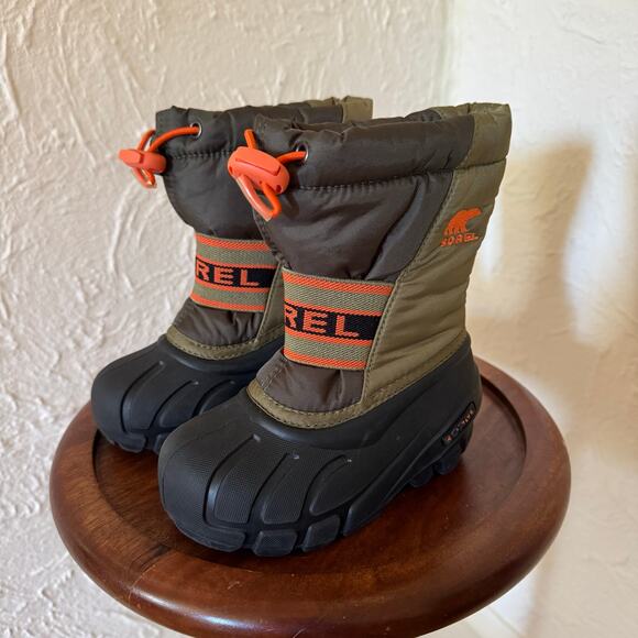 SOREL Kids Toddler Cub-K Snow Boots Size 8 - Picture 1 of 8